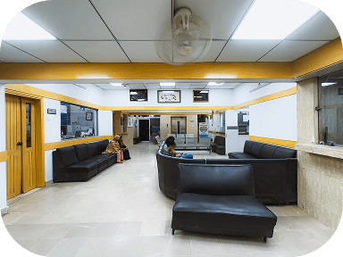 Hospital lounge area